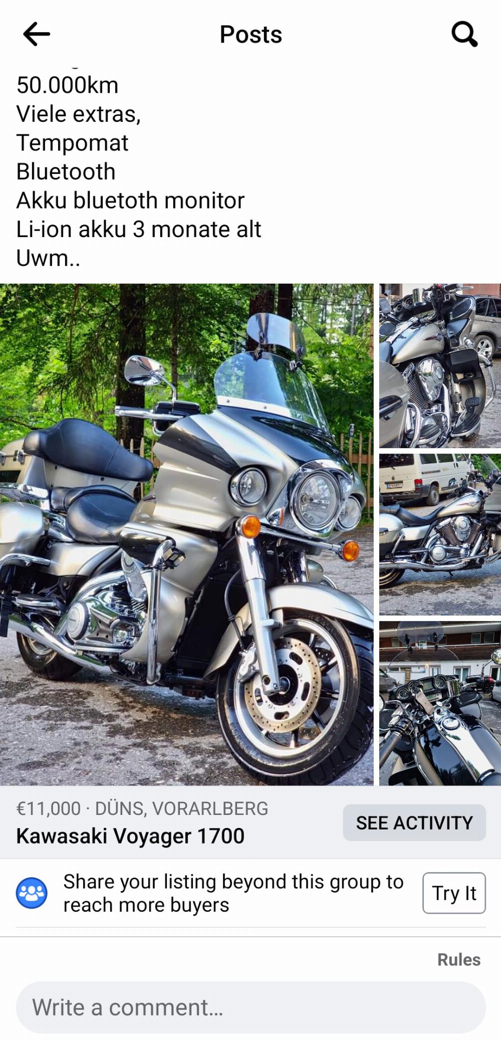 Motorrad verkaufen Kawasaki VN 1700 Ankauf